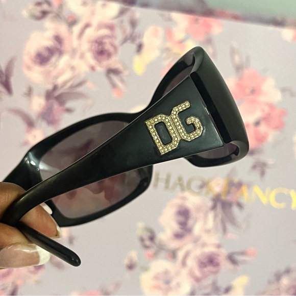 Dolce and Gabbana $345 Y2K DG Strass Tortoise Frame Sunglasses 🕶️ - Picture 5 of 7